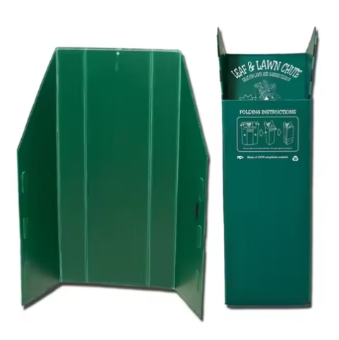 Reusable PP Corrugated Leaf & Lawn Waste Collection Bin – Durable Garden Trash Container