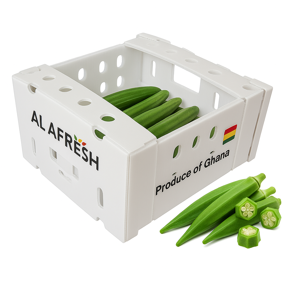 Custom PP Corrugated Plastic Okra Packaging Boxes – Safe Storage & Shipping Solutions