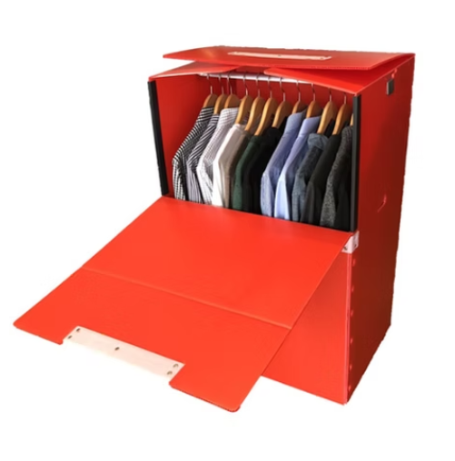 Durable PP Corrugated Plastic Wardrobe Storage Boxes – Lightweight & Reusable Closet Organizers