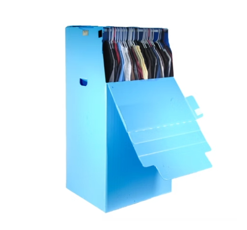 Durable PP Corrugated Plastic Wardrobe Storage Boxes – Lightweight & Reusable Closet Organizers