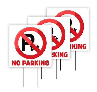 Durable 4mm PP Corrugated Plastic No Parking Sign – Lightweight, Weather-Resistant Warning Panel