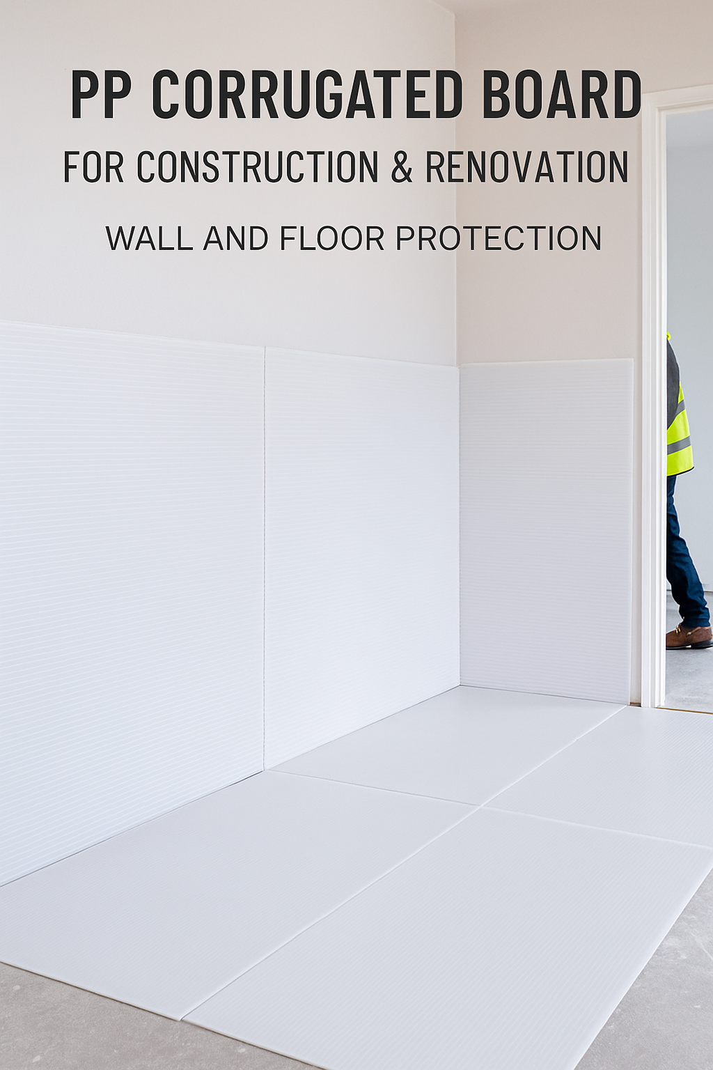 Heavy-Duty PP Corrugated Floor Protection Sheets – Waterproof & Impact-Resistant Temporary Surface Covers