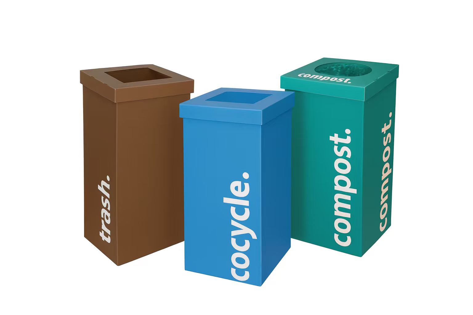 Custom PP Corrugated Plastic Waste Bins – Lightweight, Waterproof & Recyclable Trash Containers