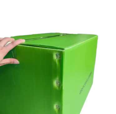 Customizable Green PP Hollow Sheet Skeleton Box – Waterproof, Recyclable Storage