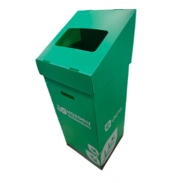 Reusable PP Corrugated Plastic Waste Bin – Foldable Garbage & Recycling Container