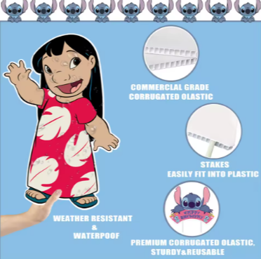 PP Corrugated Plastic Character Stand – Custom Printed Sign Board