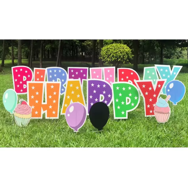 Reusable Corrugated Plastic Display Panels – Ideal for Birthday, Lawn & Event Signs