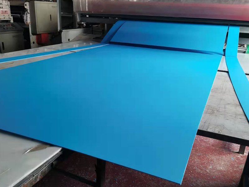 Blue Corrugated Plastic Sheet