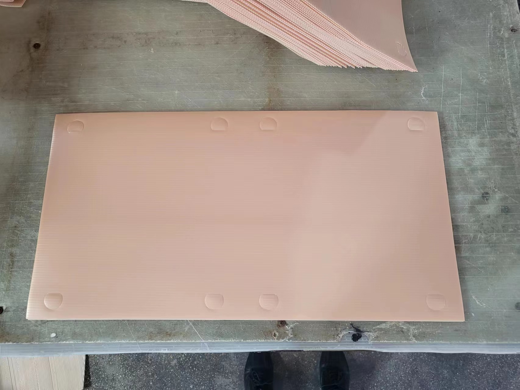 What is corrugated plastic sheet called ?