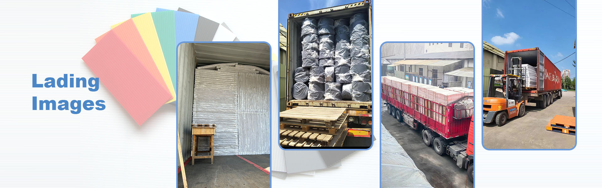 Corrugated plastic sheets used as floor protection are exported to Australia