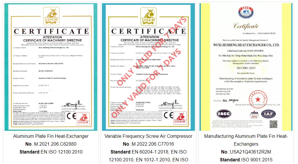 our certificates our certificates