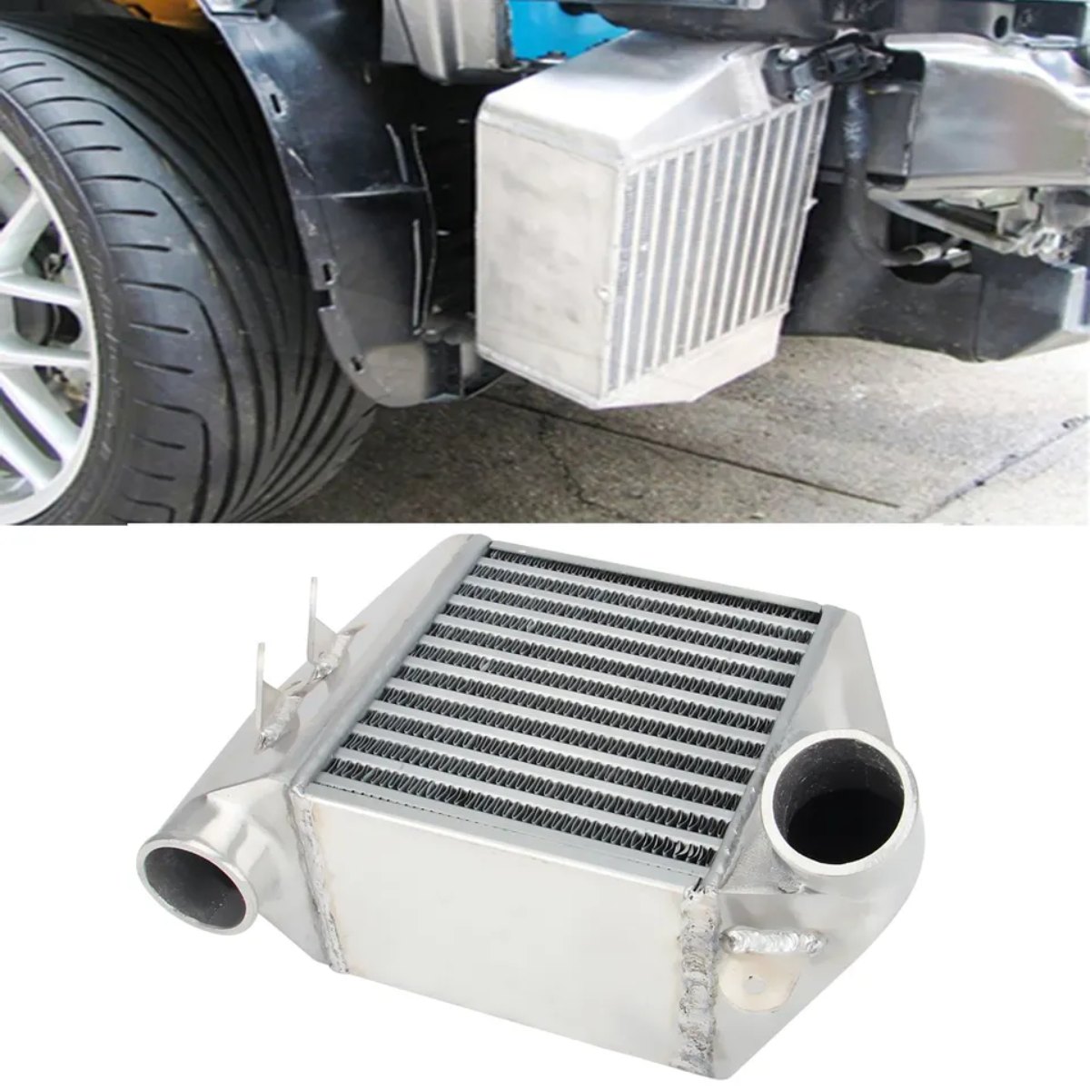 Aluminum Intercooler Tube Fin Heat Exchanger for Volkswagen Jetta Golf 1.8T MK4 WG-149