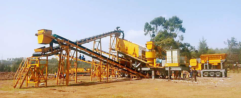 150t/h Mobile Crushing Plant For Building Roads In Ethiopia