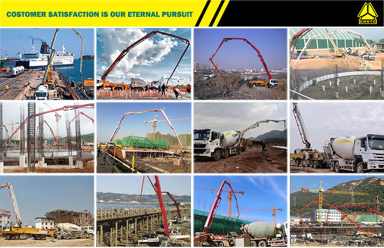 新泵车组合 1.jpg HOWO Boom Concrete Pump Truck 42m