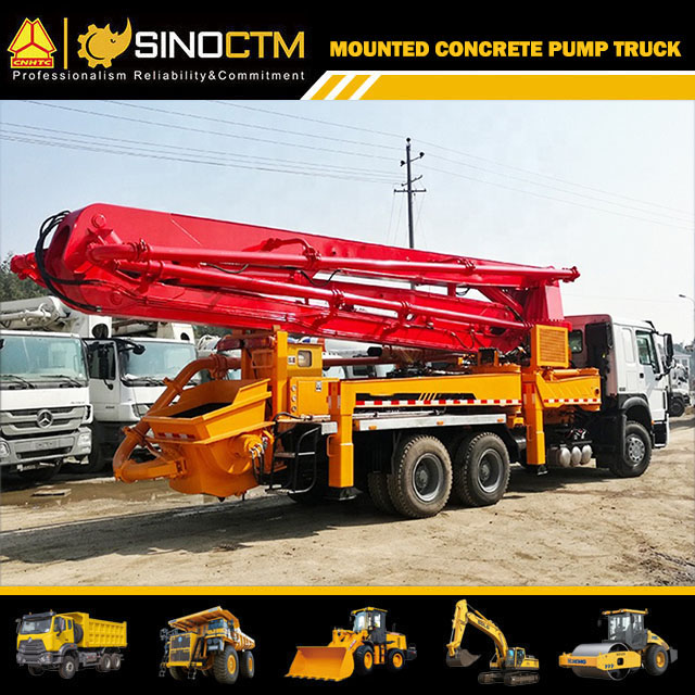 HOWO Boom Concrete Pump Truck 37m