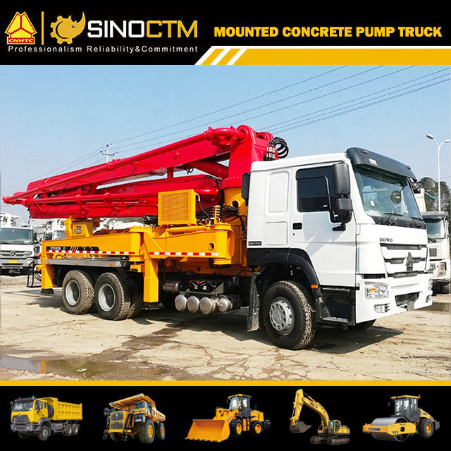 HOWO Boom Concrete Pump Truck 37m