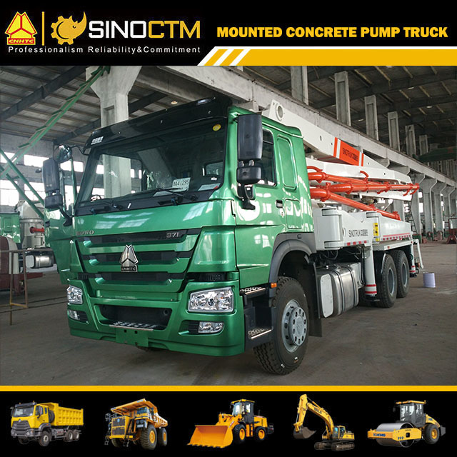 HOWO Boom Concrete Pump Truck 37m