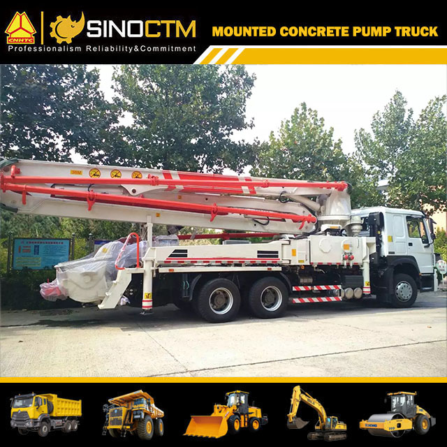 HOWO Boom Concrete Pump Truck 39m