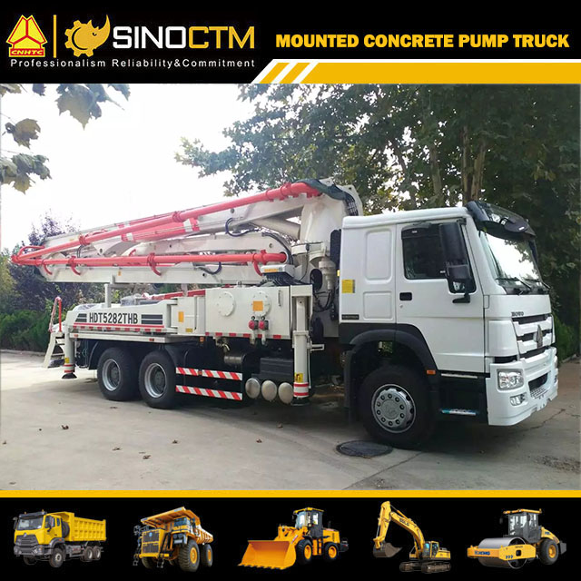 HOWO Boom Concrete Pump Truck 39m