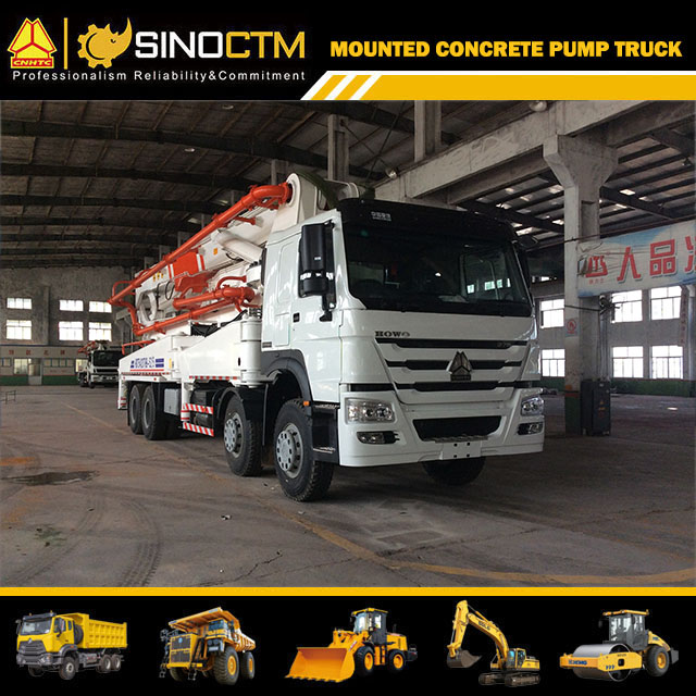 HOWO Boom Concrete Pump Truck 45m