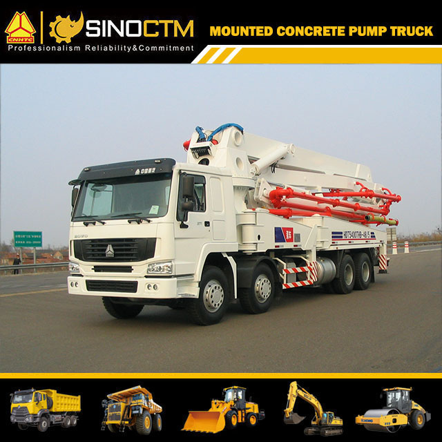 HOWO Boom Concrete Pump Truck 45m