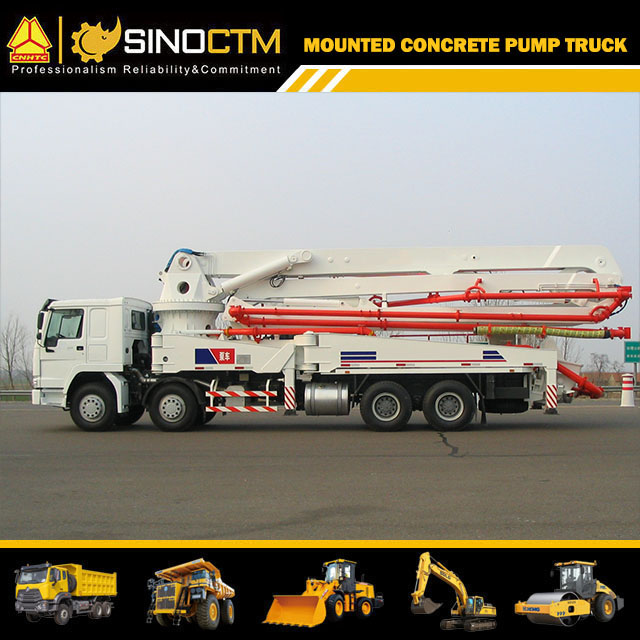 HOWO Boom Concrete Pump Truck 45m