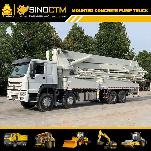 HOWO Boom Concrete Pump Truck 48m
