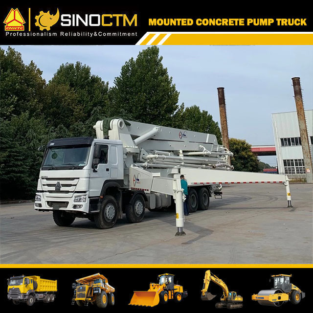 HOWO Boom Concrete Pump Truck 48m