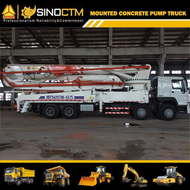 HOWO Boom Concrete Pump Truck 52m