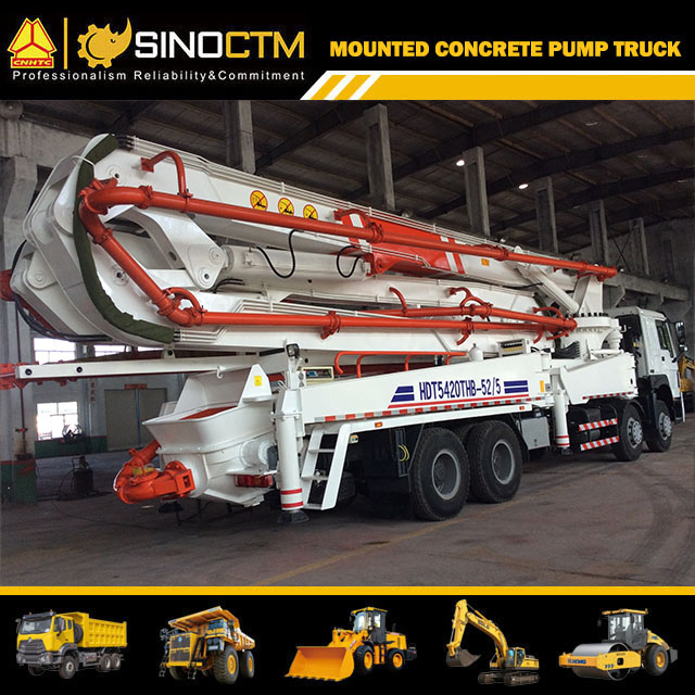 HOWO Boom Concrete Pump Truck 52m