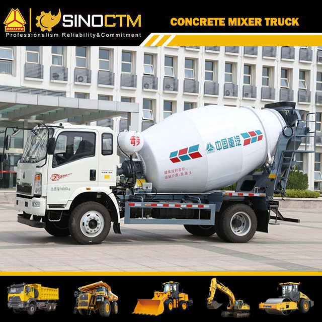 SINOTRUK HOWO Light Concrete Mixer Truck 5CBM