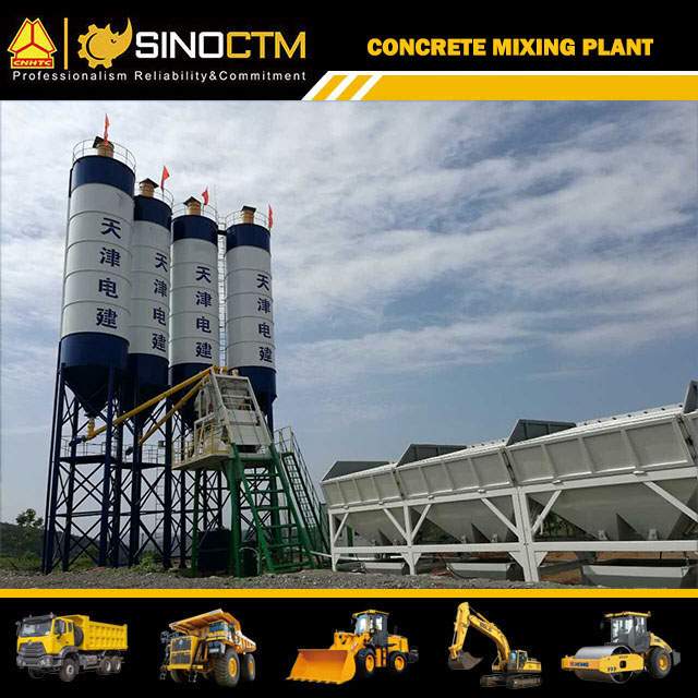 Concrete mixing plant HZS25 25 m3/h