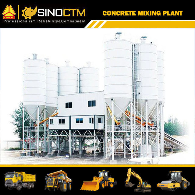 HZS120 Concrete mixing plant 120m³/h