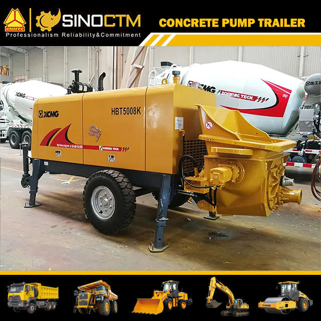 HBT5008K Concrete Pump Trailer 50m³/h