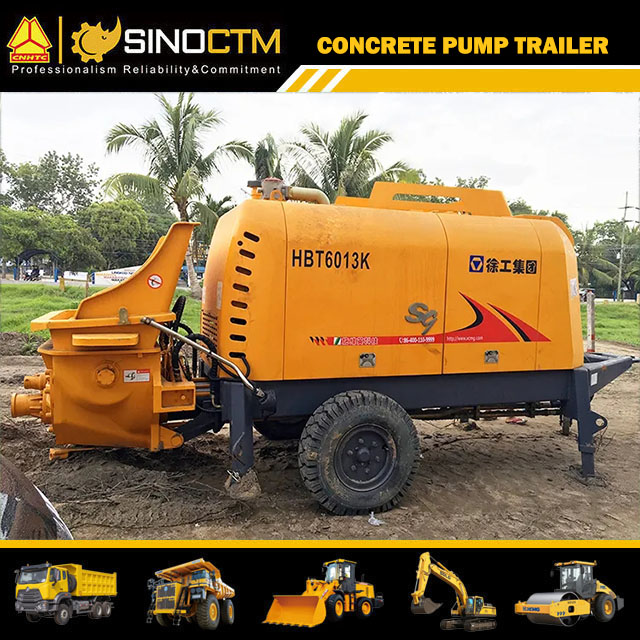 HBT6013K Concrete Pump Trailer 65m³/h