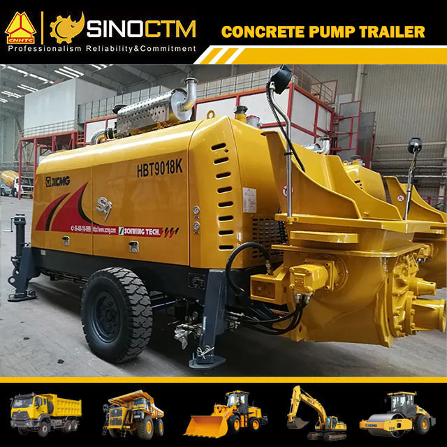 HBT9018K Concrete Pump Trailer 115m³/h