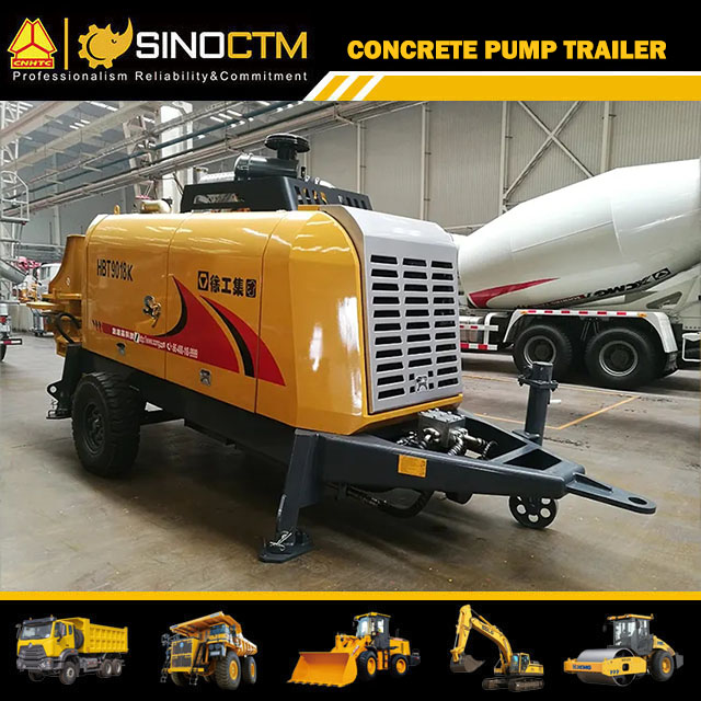 HBT9018K Concrete Pump Trailer 115m³/h