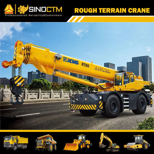 RT80 Rough Terrain Crane 80T