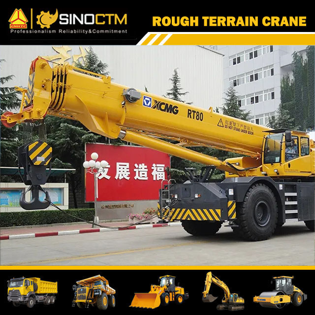RT80 Rough Terrain Crane 80T
