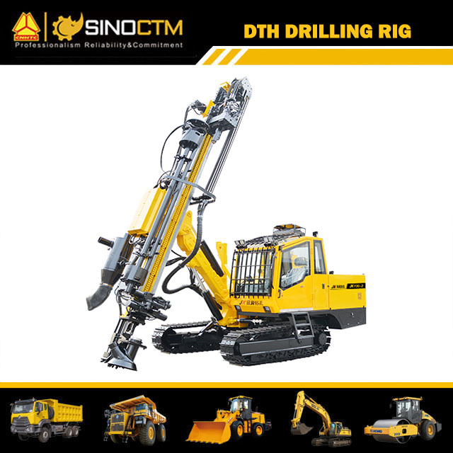 JK730 Crawler Mounted automatic rod exchange DTH Drilling Rig