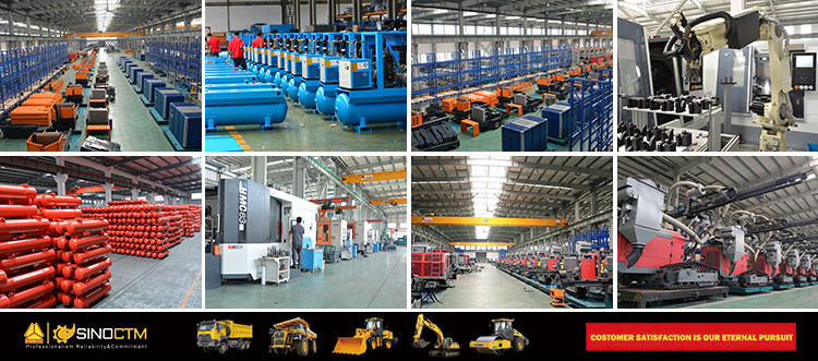 新潜孔钻机组合 1.jpg CM358A Crawler Mounted Hydraulic DTH Drilling Rig
