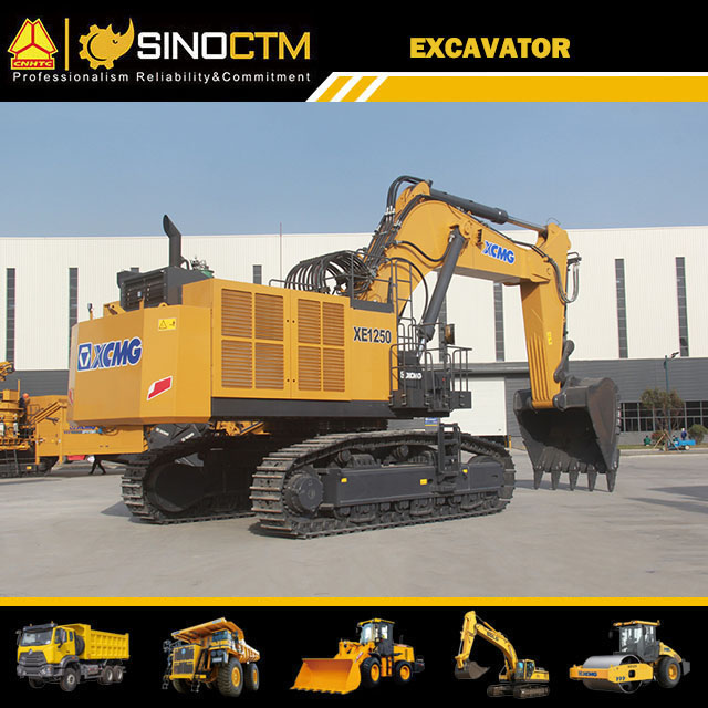 XCMG Official 115 Ton Crawler Excavators Xe1250 Chinese New Mining Hydraulic Excavator for Sale