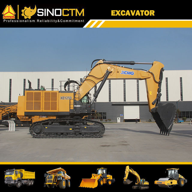 XCMG Official 115 Ton Crawler Excavators Xe1250 Chinese New Mining Hydraulic Excavator for Sale