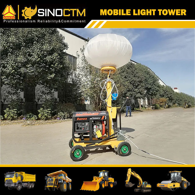 Mobile LED Balloon Light Tower 5m 2000w