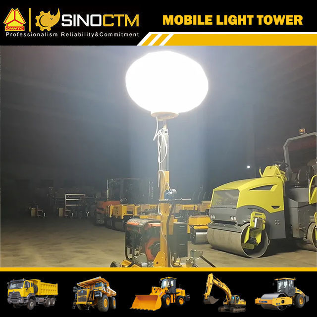 Mobile LED Balloon Light Tower 5m 2000w