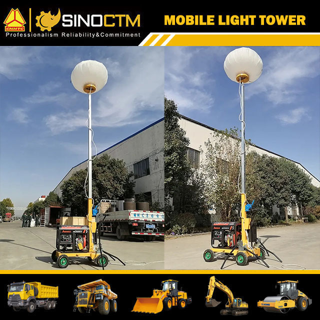 Mobile LED Balloon Light Tower 5m 2000w