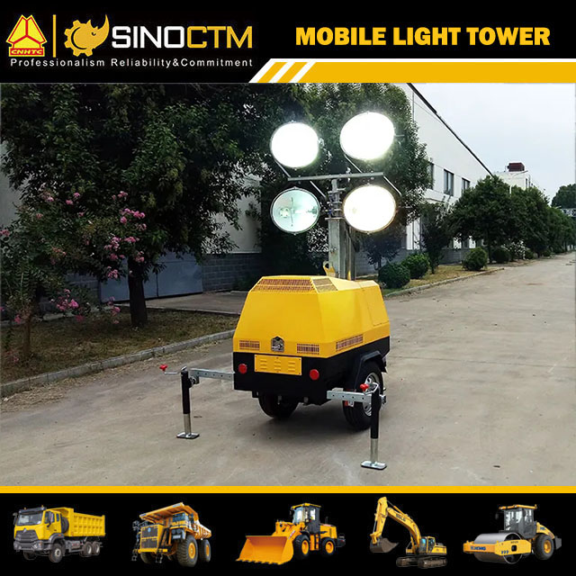 MOBILE LIGHT TOWER 4VA4000 7m 1000w*4