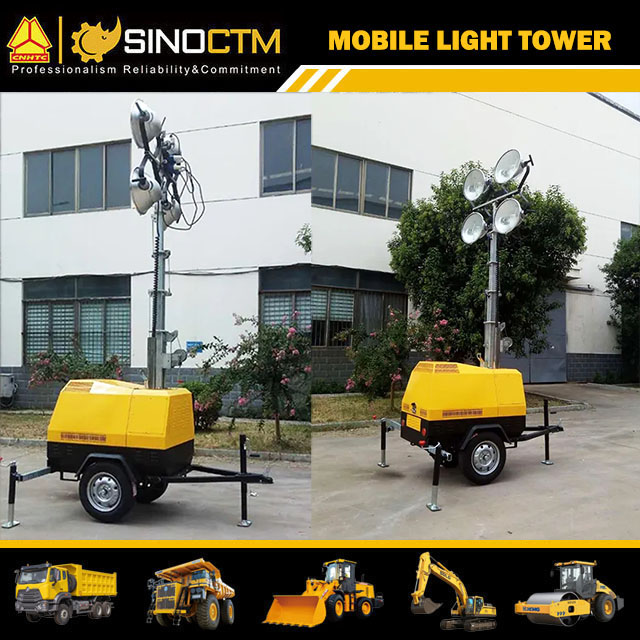 MOBILE LIGHT TOWER 4VA4000 7m 1000w*4