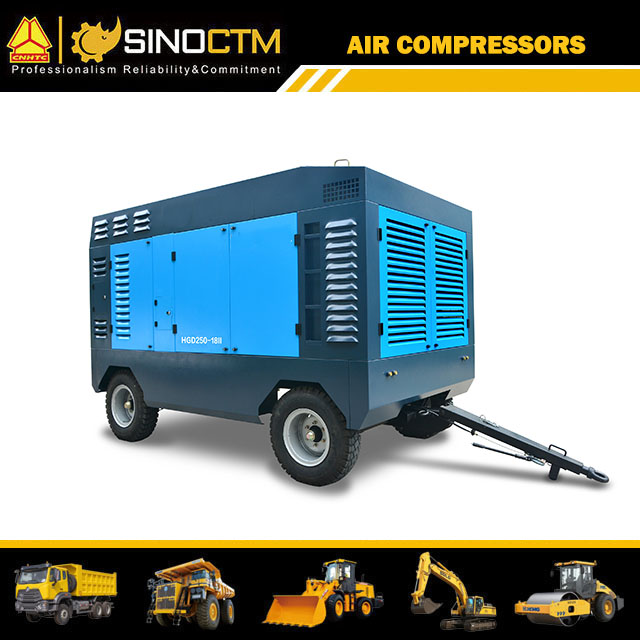 Single Stage Diesel Screw Air Compressors pressure: 1.2-1.8 Mpa