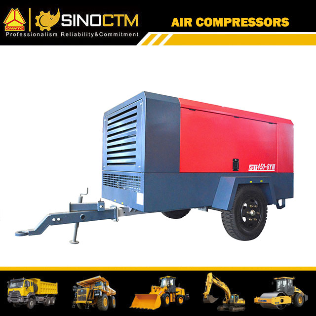 Single Stage Diesel Screw Air Compressors pressure: 0.8-1.0 Mpa